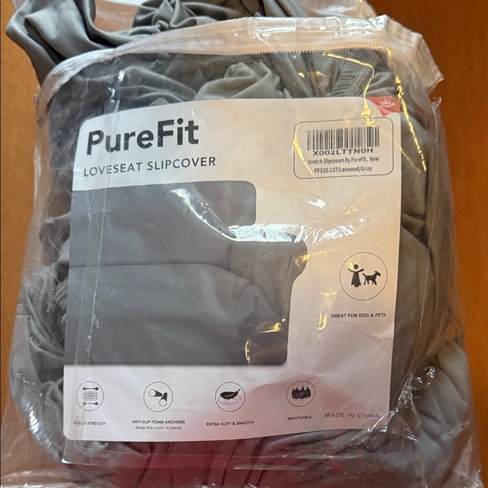 Gray Loveseat Slipcover